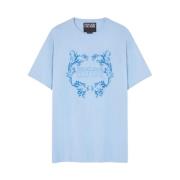 t-shirts lichtblauw Versace Jeans Couture , Blue , Heren