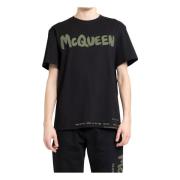 T-Shirts Alexander McQueen , Black , Heren