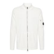 Wit Katoen Zip Cardigan C.p. Company , White , Heren