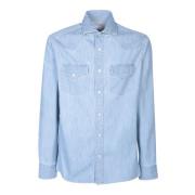 T-Shirts Brunello Cucinelli , Blue , Heren