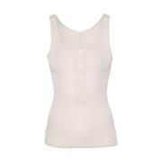 Sleeveless Tops Ami Paris , Beige , Dames