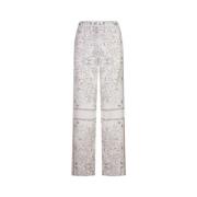Wide Trousers Fabiana Filippi , White , Dames