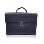 Pre-owned Leather briefcases Prada Vintage , Black , Dames