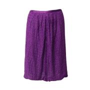 Pre-owned Polyester bottoms Missoni Pre-owned , Purple , Dames