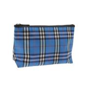 Pre-owned Nylon pouches Burberry Vintage , Blue , Dames