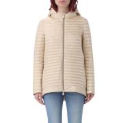 Beige Puffer Jassen Save The Duck , Beige , Dames