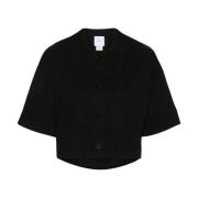 Zwarte Golf Crop Sweater Patou , Black , Dames