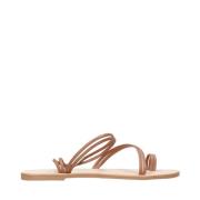 Leren Bruine Sandalen met Banden Manebí , Brown , Dames