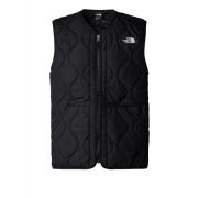 Zwarte Gewatteerde Vest voor Mannen The North Face , Black , Heren