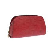 Pre-owned Leather louis-vuitton-bags Louis Vuitton Vintage , Red , Dam...