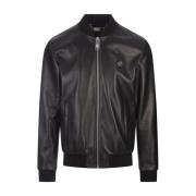 Leather Jackets Philipp Plein , Black , Heren