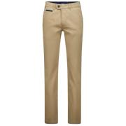 Beige Katoenen Chino Broek Gardeur , Beige , Heren