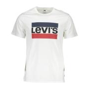 Wit T-shirt met korte mouwen Levi's , White , Heren