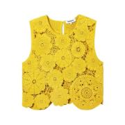 Sleeveless Knitwear Desigual , Yellow , Dames