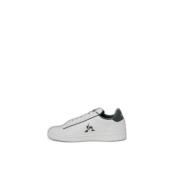 Groene Leren Sportieve Sneakers met Rubberen Zool le coq sportif , Whi...