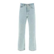 Straight Jeans Palm Angels , Blue , Heren
