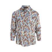 Dierenprint Illusie Shirt Fracomina , Multicolor , Dames