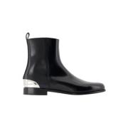 Leather boots Alexander McQueen , Black , Heren