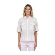 Short Sleeve Shirts Aspesi , White , Dames