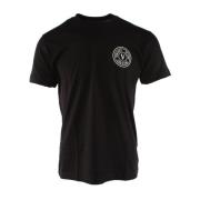 Zwart Katoenen T-shirt Art 74gaht06 Versace , Black , Heren