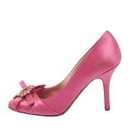 Pre-owned Satin heels Dior Vintage , Pink , Dames