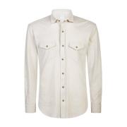 Jersey Shirt Texas Model Giza Katoen Eleventy , Beige , Heren