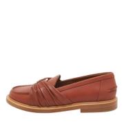 Pre-owned Leather flats Chloé Pre-owned , Brown , Dames