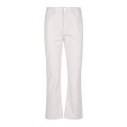 Leather Trousers Eleventy , Beige , Dames
