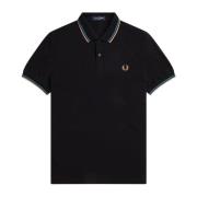 Polo Fred Perry Twin Tipped Fred Perry , Black , Heren