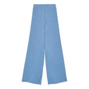 Avion Blue Gebreide Broek Hinnominate , Blue , Dames