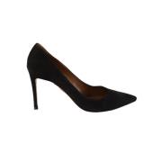 Pre-owned Suede heels Aquazzura Pre-owned , Black , Dames