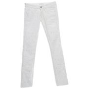 Pre-owned Denim jeans Isabel Marant Pre-owned , White , Dames