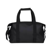 Kleine Zwarte Weekendtas Rains , Black , Unisex