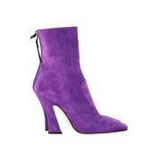 Pre-owned Suede boots Fendi Vintage , Purple , Dames