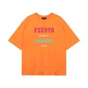 Gebreide Fiesta T-shirt Maggy Refined Department , Orange , Dames