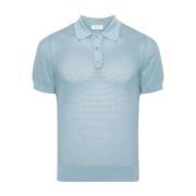 Polo Shirt in Mindo Stijl Dries Van Noten , Blue , Heren