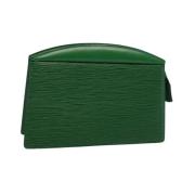 Pre-owned Leather louis-vuitton-bags Louis Vuitton Vintage , Green , D...