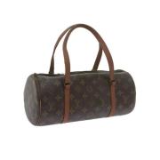 Pre-owned Canvas handbags Louis Vuitton Vintage , Brown , Dames