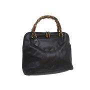 Pre-owned Leather chanel-bags Gucci Vintage , Black , Dames