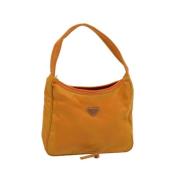 Pre-owned Nylon handbags Prada Vintage , Orange , Dames