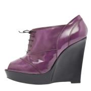 Pre-owned Leather boots Marni Pre-owned , Purple , Dames