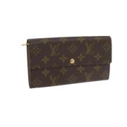 Pre-owned Canvas wallets Louis Vuitton Vintage , Brown , Dames