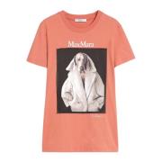 Stijlvolle Valido T-shirt met Hondenprint Max Mara , Pink , Dames