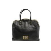 Pre-owned Leather handbags Valentino Vintage , Black , Dames