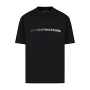 T-Shirts Emporio Armani , Black , Heren