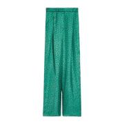 Wide Trousers Max Mara , Green , Dames