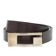 Pre-owned Leather belts Gucci Vintage , Brown , Dames