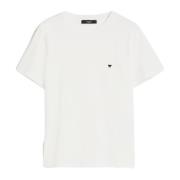 Wit Venaco T-Shirt met Vlinderlogo Max Mara Weekend , White , Dames