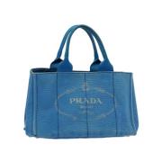 Pre-owned Cotton handbags Prada Vintage , Blue , Dames