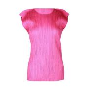 Pre-owned Polyester tops Issey Miyake Pre-owned , Pink , Dames
